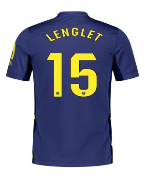 Atletico Madrid Away LENGLET 15 Jersey 25-26
