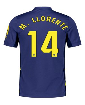 Atletico Madrid Away M. LLORENTE 14 Jersey 25-26
