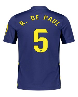 Atletico Madrid Away R. DE PAUL 5 Jersey 25-26