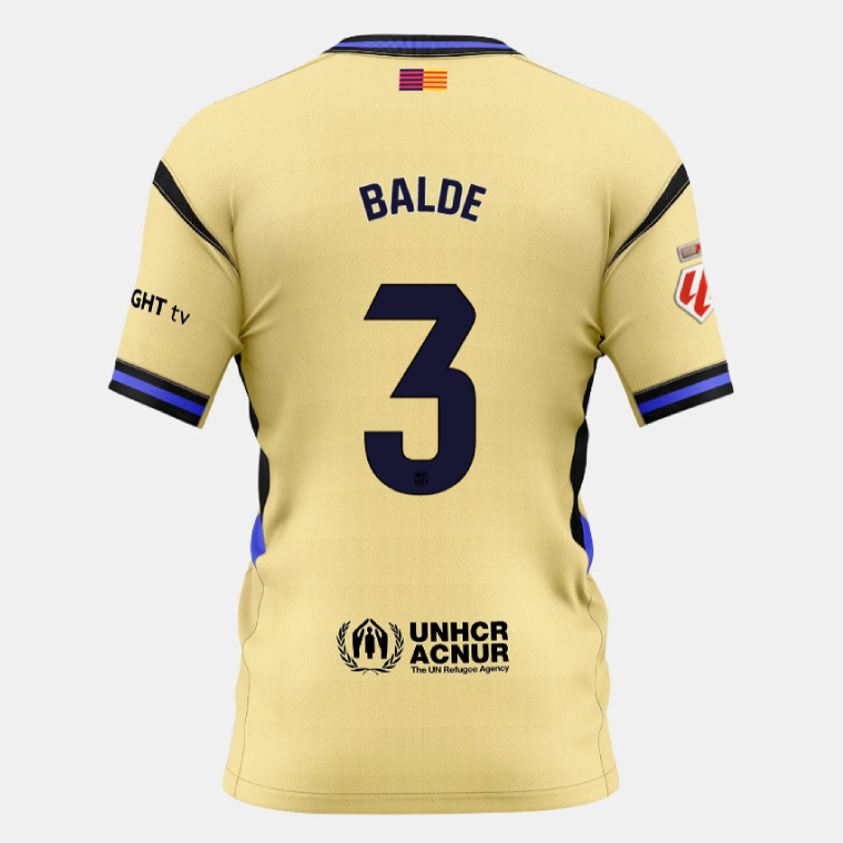 Barcelona Away BALDE 3 Jersey 25-26
