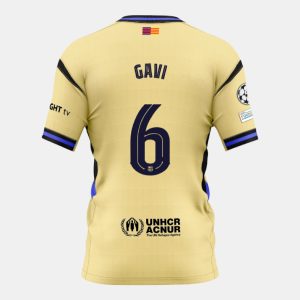 Barcelona Away GAVI 6 Champions League Jersey 25-26