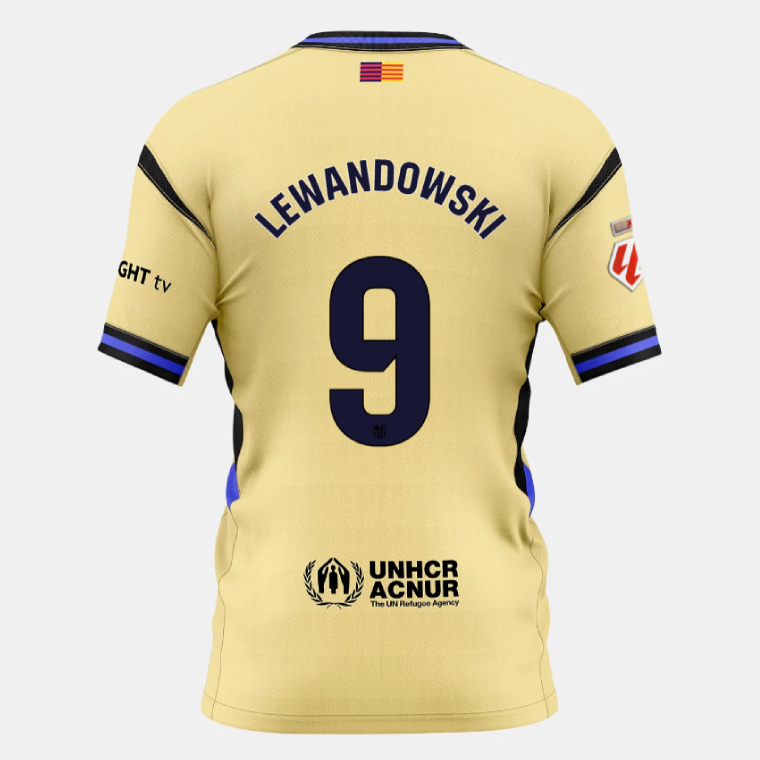 Barcelona Away LEWANDOWSKI 9 Jersey 25-26