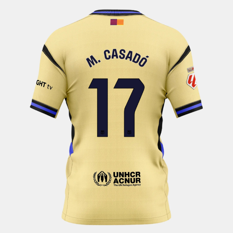 Barcelona Away M. CASADÓ 17 Jersey 25-26