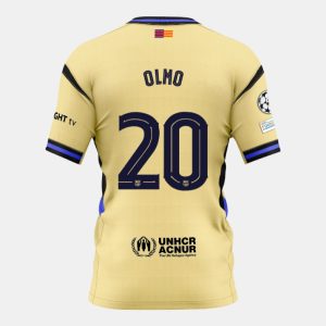 Barcelona Away OLMO 20 Champions League Jersey 25-26