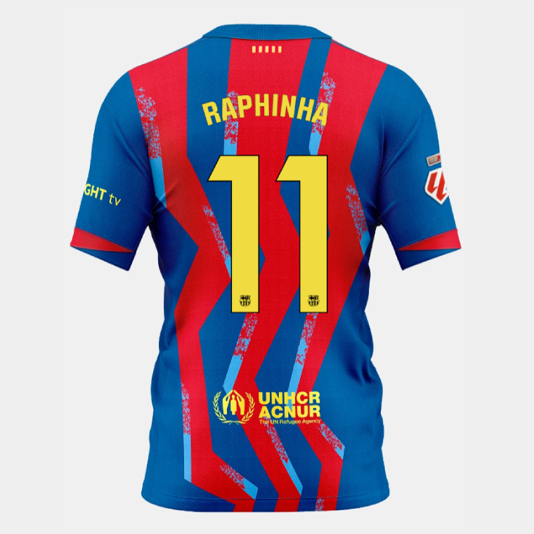 Barcelona El Clásico RAPHINHA 11 Fourth Kit 25-26