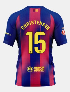 Barcelona Home CHRISTENSEN 15 Jersey 25-26