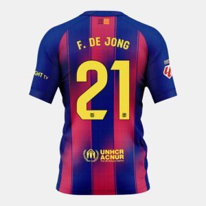 Barcelona Home F. DE JONG 21 Jersey 25-26 (Player Version)