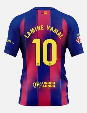 Barcelona Home LAMINE YAMAL 10 Jersey 25-26