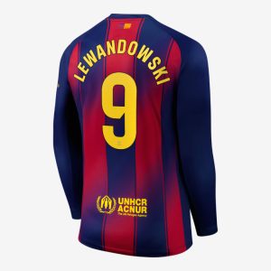 Barcelona Home Long Sleeve LEWANDOWSKI 9 Jersey 25-26