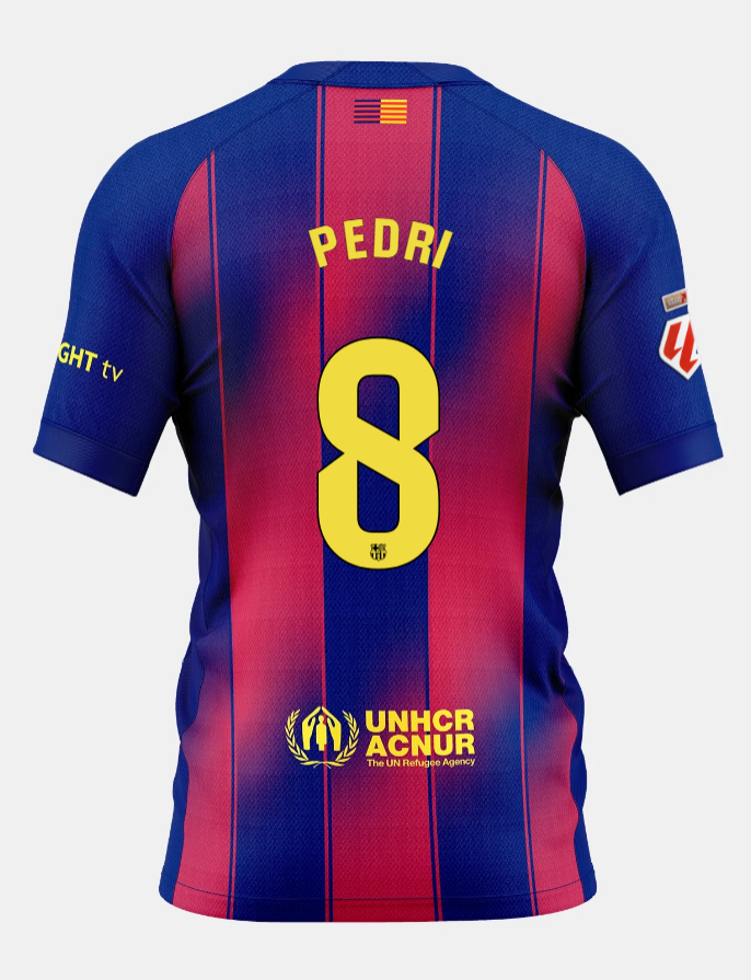 Barcelona Home PEDRI 8 Jersey 25-26