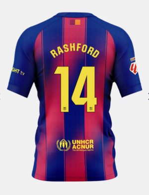 Barcelona Home RASHFORD 14 Jersey 25-26