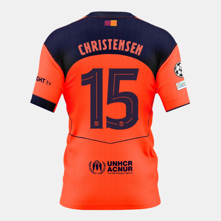Barcelona Third CHRISTENSEN 15 Jersey 25-26 (Player Version)