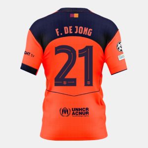 Barcelona Third F. DE JONG 21 Jersey 25-26 (Player Version)