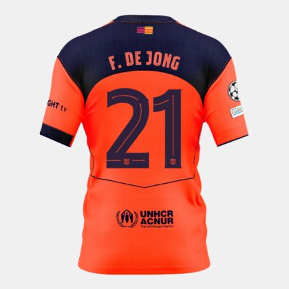 Barcelona Third F. DE JONG 21 Jersey 25-26 (Player Version)