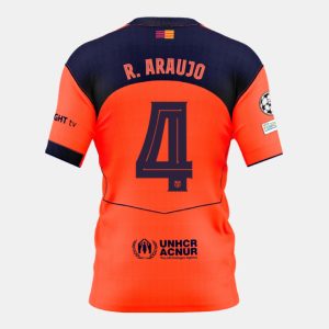 Barcelona Third R. ARAUJO 4 Jersey 25-26 (Player Version)