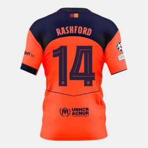 Barcelona Third RASHFORD 14 Jersey 25-26 (Player Version)