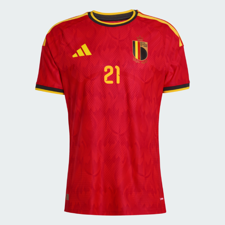 Belgium Home CASTAGNE 21 World Cup Jersey 2026 (Player Version) - Image 2