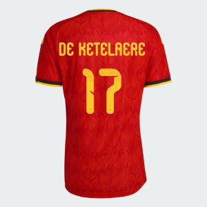 Belgium Home DE KETELAERE 17 World Cup Jersey 2026 (Player Version)