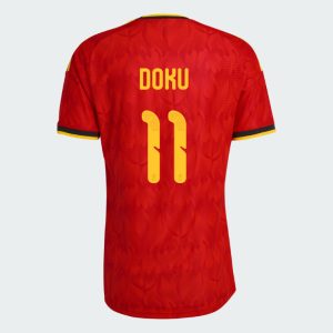 Belgium Home DOKU 11 World Cup Jersey 2026 (Player Version)