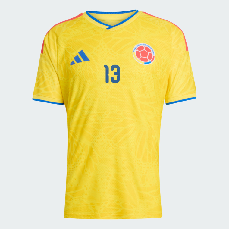 Colombia Home Y.MINA 13 World Cup Jersey 2026 (Player Version) - Image 2