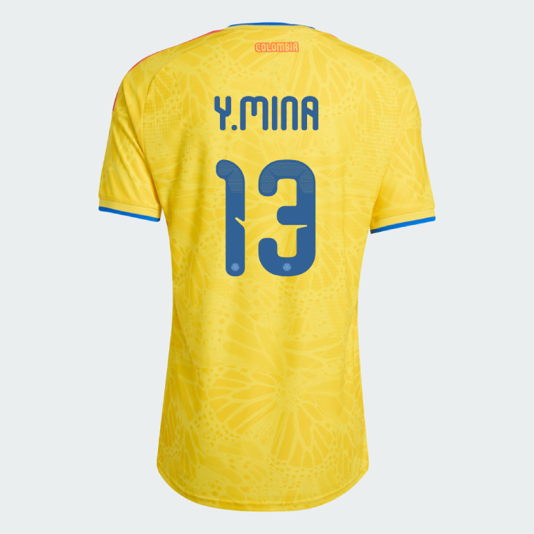 Colombia Home Y.MINA 13 World Cup Jersey 2026 (Player Version)