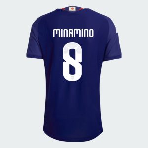 Japan Home MINAMINO 8 World Cup Jersey 2026 (Player Version)