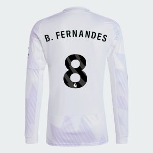 Manchester United Away Long Sleeve B. FERNANDES 8 Jersey 25-26