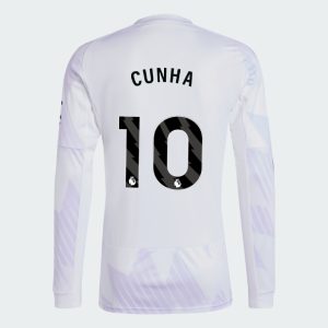 Manchester United Away Long Sleeve CUNHA 10 Jersey 25-26