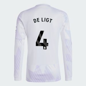 Manchester United Away Long Sleeve DE LIGT 4 Jersey 25-26