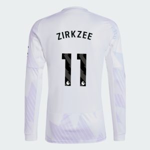 Manchester United Away Long Sleeve ZIRKZEE 11 Jersey 25-26
