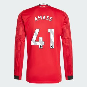 Manchester United Home Long Sleeve AMASS 41 Jersey 25-26