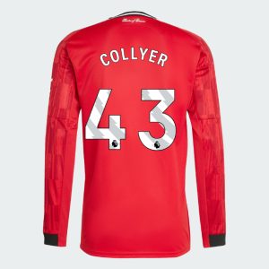 Manchester United Home Long Sleeve COLLYER 43 Jersey 25-26