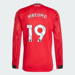 Manchester United Home Long Sleeve MBEUMO 19 Jersey 25-26