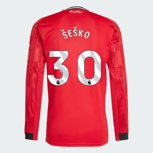 Manchester United Home Long Sleeve ŠEŠKO 30 Jersey 25-26
