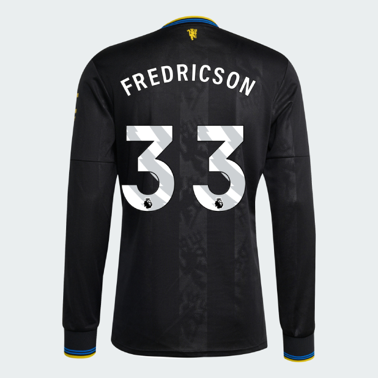 Manchester United Third Long Sleeve FREDRICSON 33 Jersey 25-26