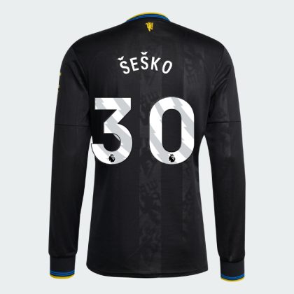 Manchester United Third Long Sleeve ŠEŠKO 30 Jersey 25-26