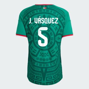 Mexico Home J. VÁSQUEZ 5 World Cup Jersey 2026 (Player Version)