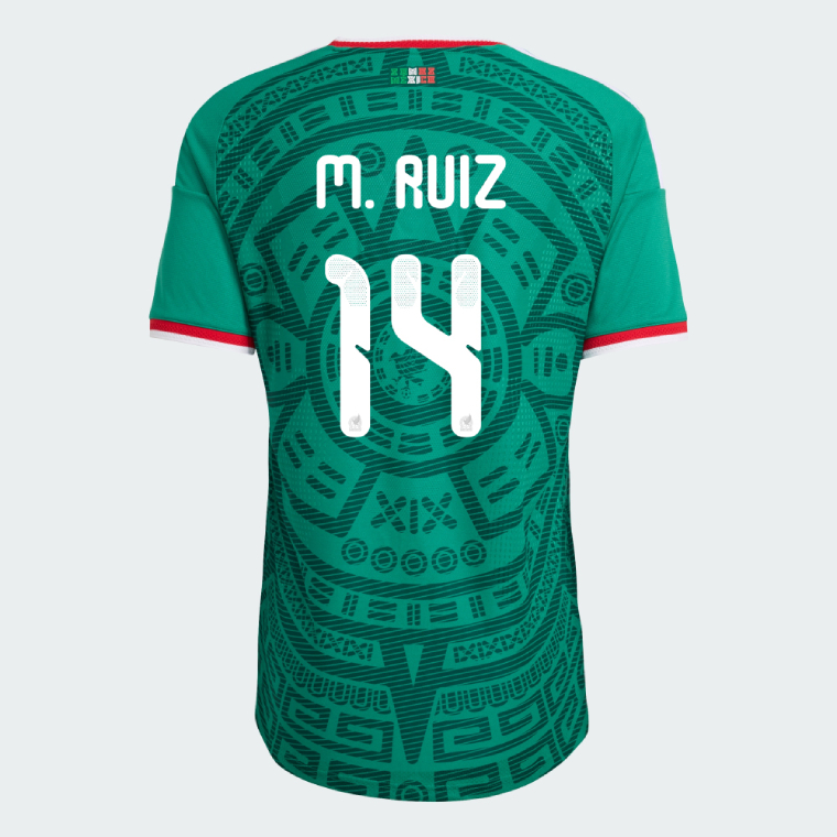 Mexico Home M. RUIZ 14 World Cup Jersey 2026 (Player Version)