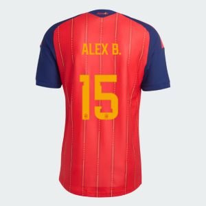 Spain Home ALEX B. 15 World Cup Jersey 2026 (Player Version)