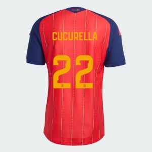 Spain Home CUCURELLA 22 World Cup Jersey 2026 (Player Version)
