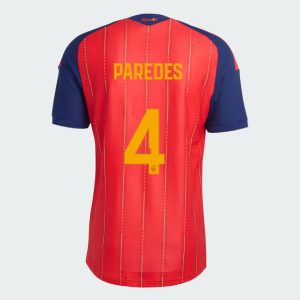 Spain Home PAREDES 4 World Cup Jersey 2026 (Player Version)