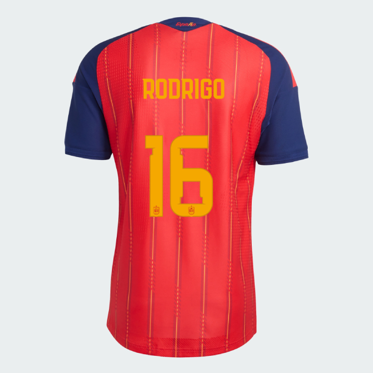 Spain Home RODRIGO 16 World Cup Jersey 2026 (Player Version)