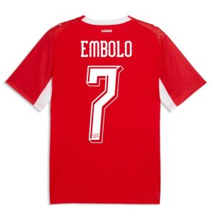Switzerland Home EMBOLO 7 World Cup Jersey 2026