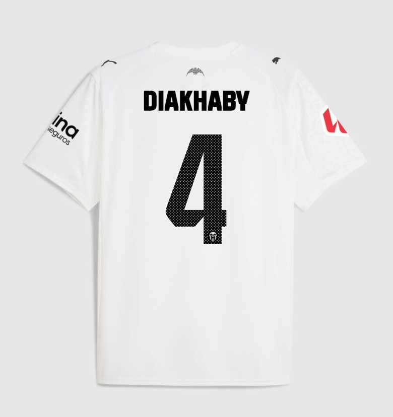 Valencia CF Home DIAKHABY 4 Jersey 25-26
