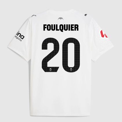 Valencia CF Home FOULQUIER 20 Jersey 25-26