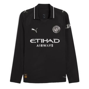 Manchester City Away Long Sleeve Jersey 25-26 (Player Version)