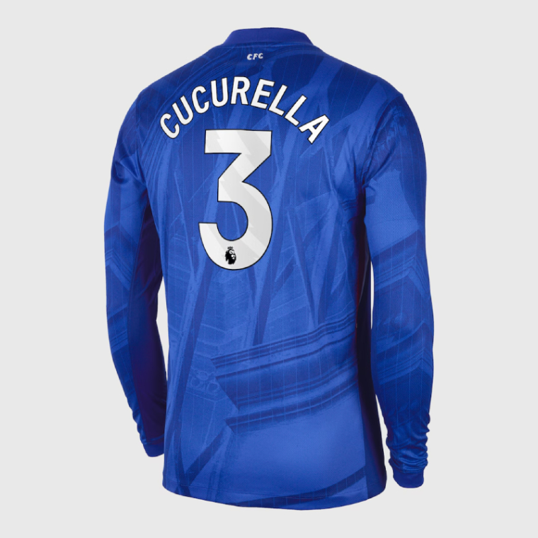 Chelsea Home Long Sleeve CUCURELLA 3 Jersey 25-26