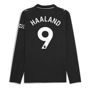 Manchester City Away Long Sleeve HAALAND 9 Jersey 25-26