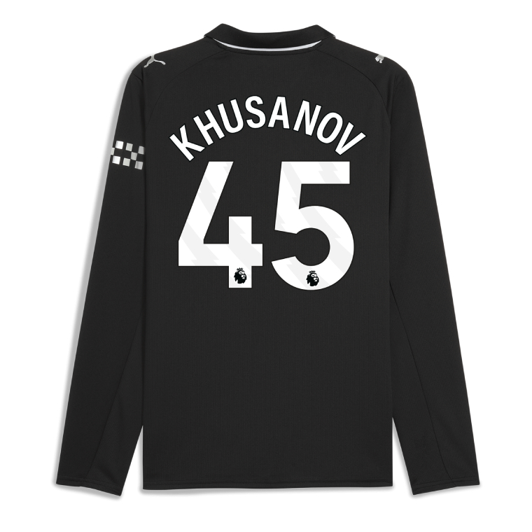 Manchester City Away Long Sleeve KHUSANOV 45 Jersey 25-26