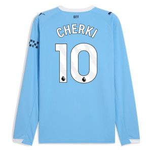 Manchester City Home Long Sleeve CHERKI 10 Jersey 25-26